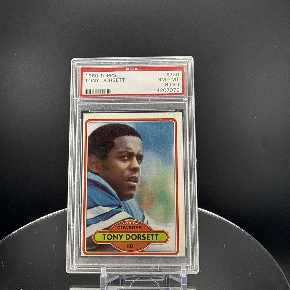 1980 Topps Football Tony Dorsett #330 Graded PSA 8  Dallas Cowboys HOF